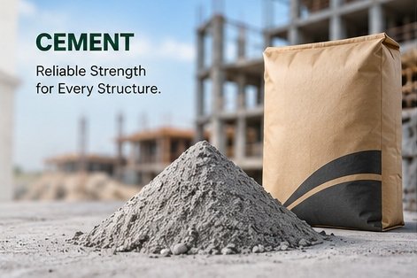Cement. Reliable strength for every structure.